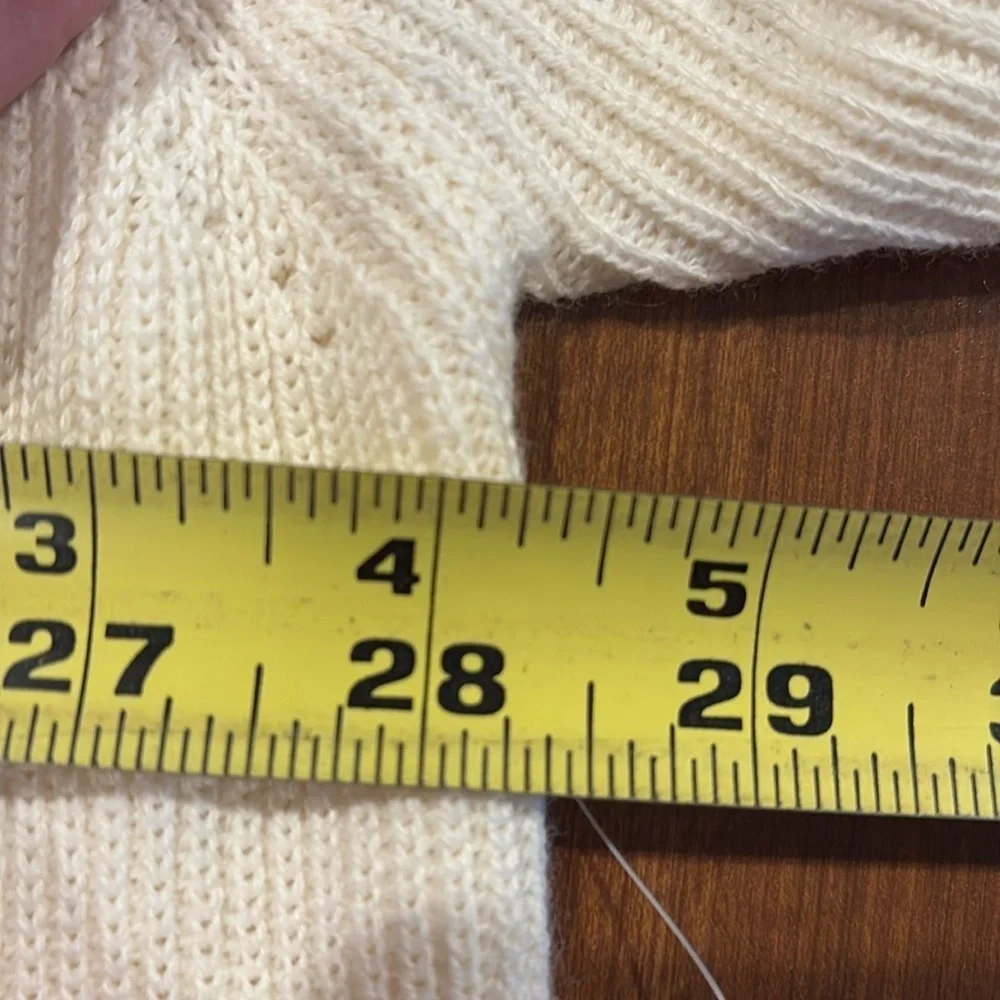 NWT Athleta Hanover Merino Blend V Neck Sweater Magnolia White Size 3X.